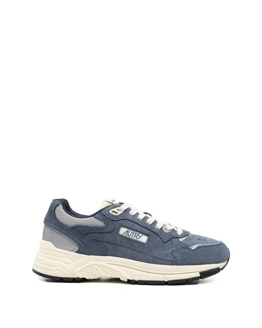 Autry Blue Hyperway Low Suede/Mesh for men