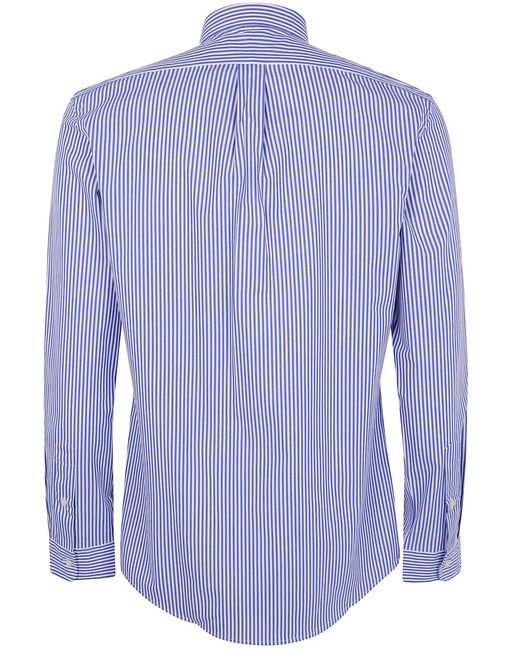 Polo Ralph Lauren Blue Long Sleeve Sport Shirt for men