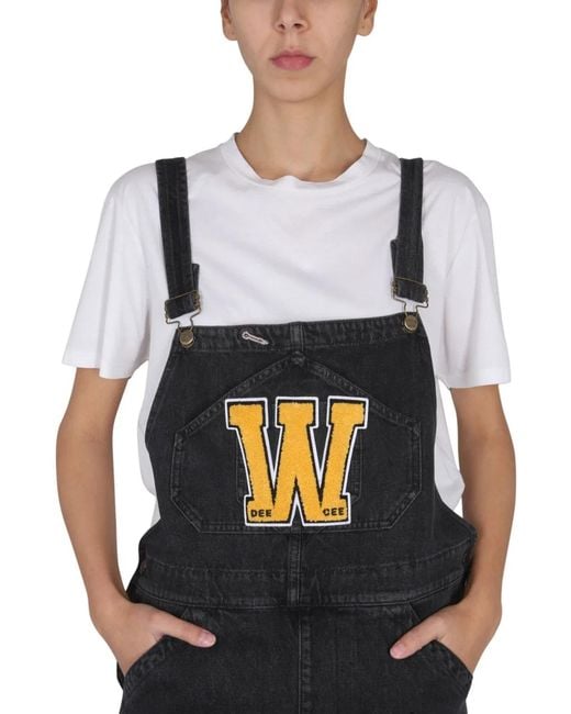 Washington DEE-CEE U.S.A. Black Dungarees With Logo