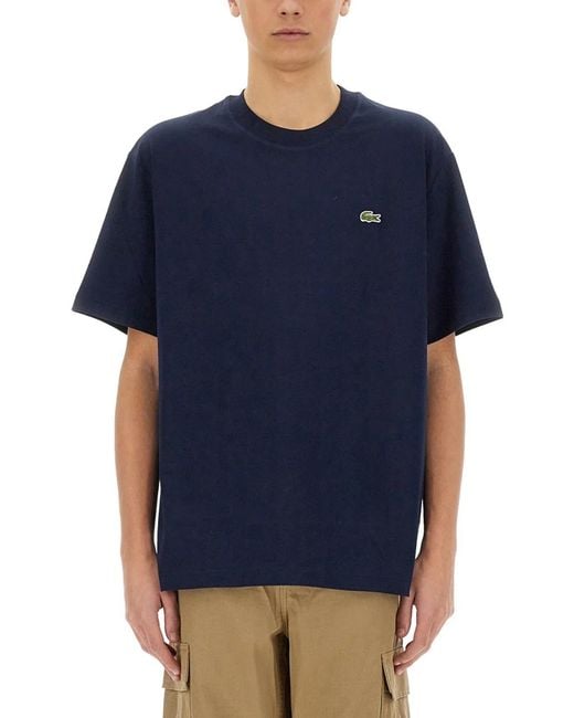 Lacoste Blue Cotton T-Shirt for men