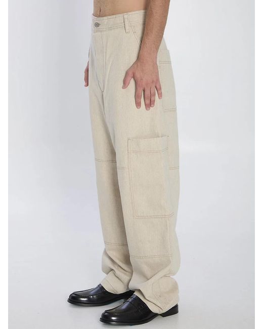 Jacquemus Natural De-Nimes Carrã Cargo Pants for men