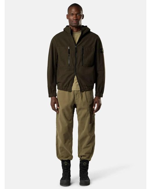 Stone Island Gray 1200011 Organic Cotton Ripstop for men