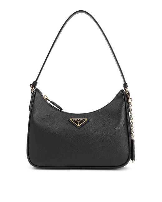 Prada Black Reetition 2005 Shoulder Bag