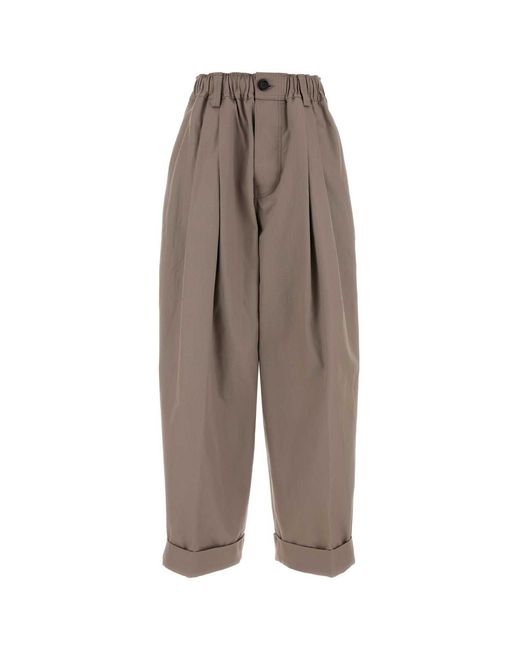 Marni Multicolor High-Rise Cotton Trousers