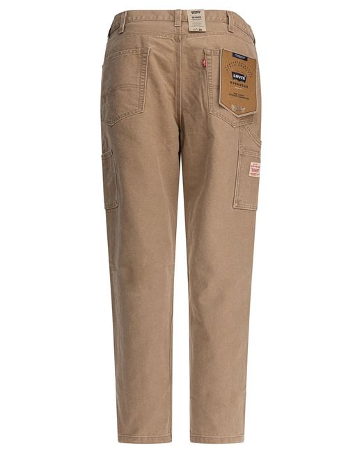 Levi's Natural "568 Loose Carpenter" Pants for men