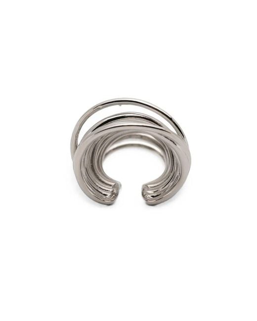 Panconesi White "Orbit" Multi Ear Cuff