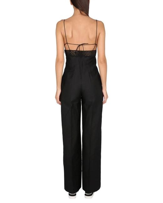 Stella McCartney Black Sangallo Bustier Jumpsuit