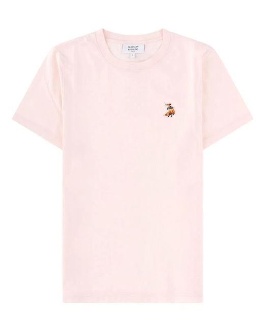 Maison Kitsuné Pink Maison Kitsuné T-Shirt "Dreaming Fox"