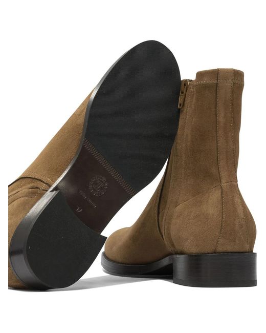 MARETTO® Brown Leather Ankle Boots