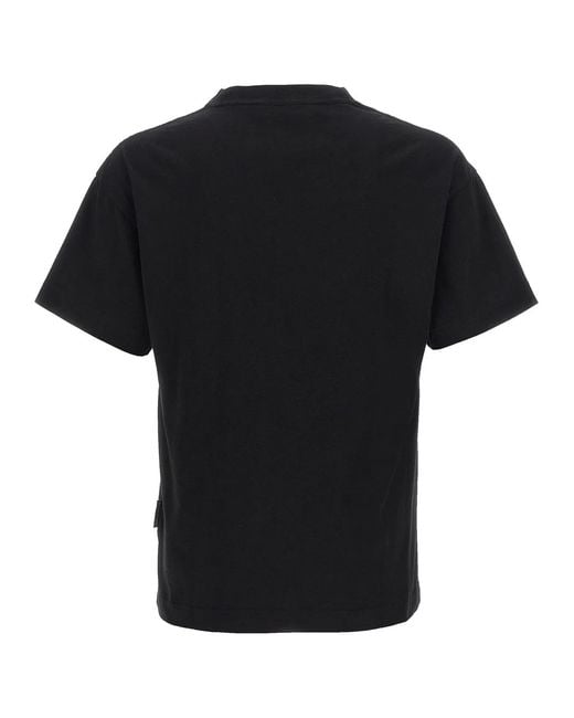 Palm Angels Black 'Thai Logo' T-Shirt for men