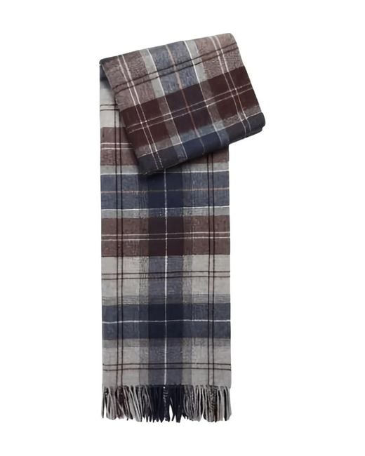 Barbour Gray Wool Scarf