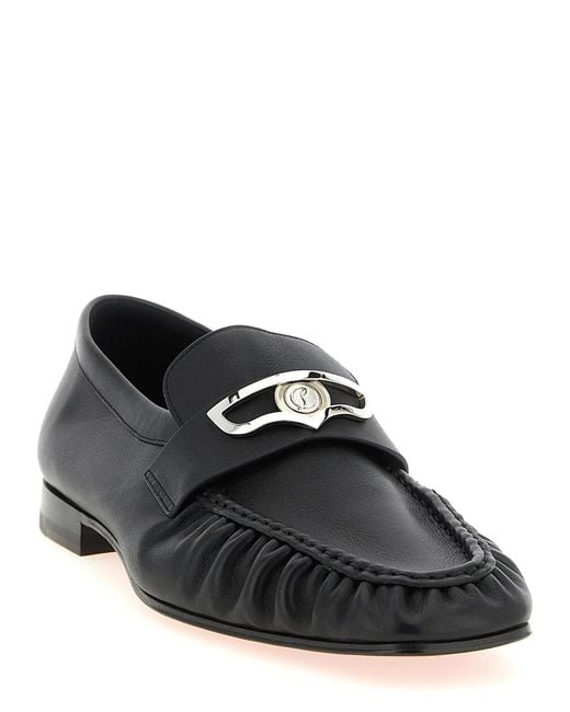 Christian Louboutin Black 'Mocallista' Loafers for men