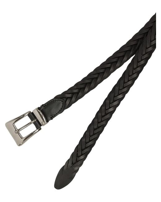 Adriano Meneghetti White Leather Belt for men