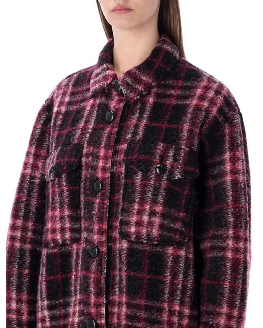 Isabel Marant Red Isabel Marant Etoile Marant Étoile Harveli Wool-Blend Coat
