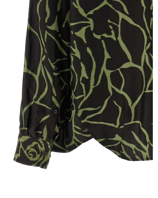 Dries Van Noten Green Viscose Blouse