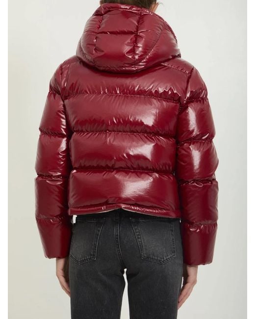 Moncler Red Niveole Short Down Jacket