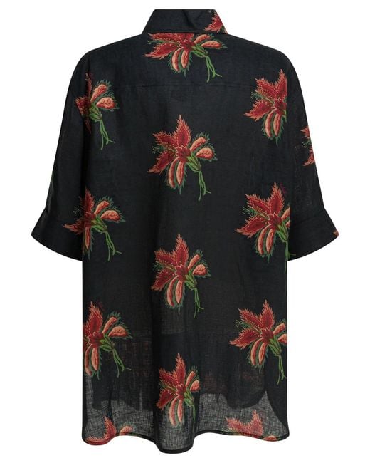 Valentino Black Linen Shirts