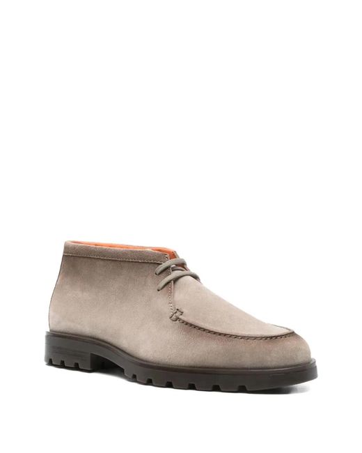 Santoni Brown "Rock" Lace Up for men