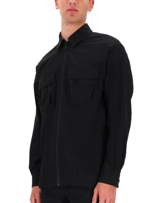 Versace Jeans Couture Black Zippered Shirt for men