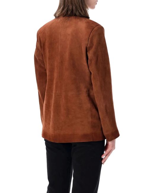 Golden Goose Deluxe Brand Brown Robin Suede Blazer