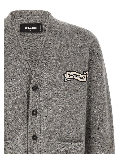 DSquared² Gray 'Basic Cardigan for men