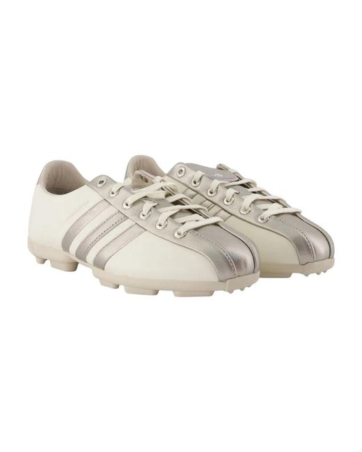 Y-3 White Field Trainers – – Leather –