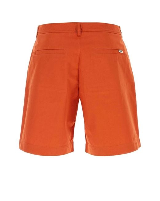 Maison Kitsuné Orange Bermuda for men