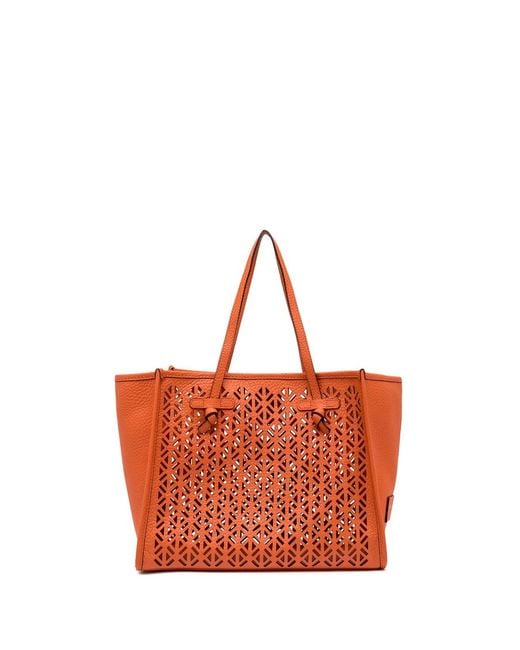 Gianni Chiarini Red Marcella Shopping Bag