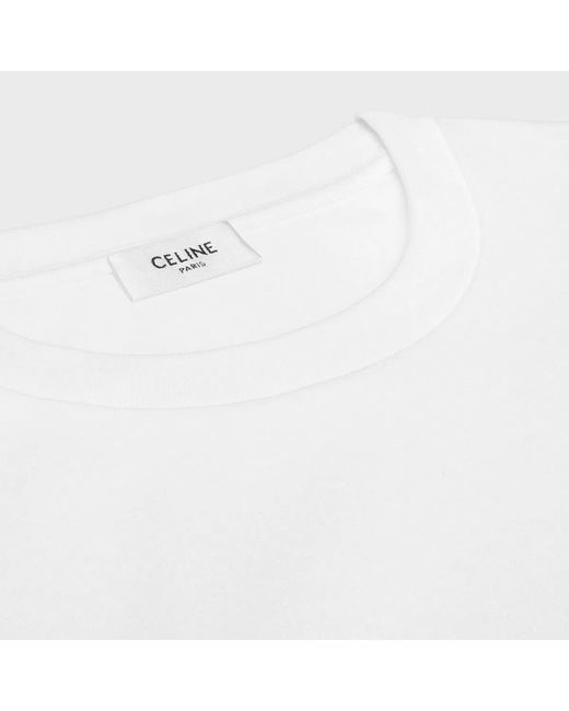 Céline White T-Shirt for men
