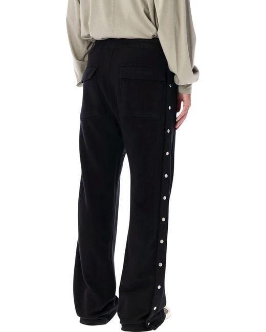 Rick Owens Black Drkshdw Wide Pusher Pants for men