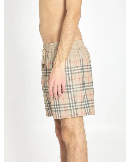 Burberry Natural Check Swimwear for men