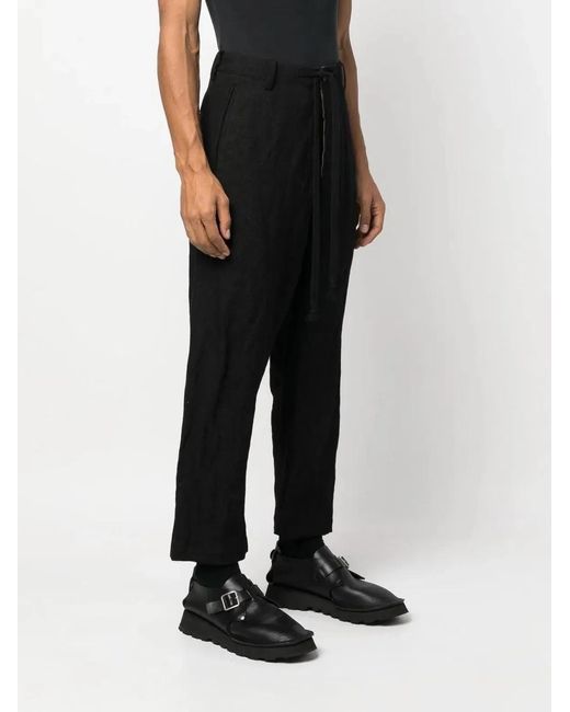 Uma Wang Black Pooja Pants for men