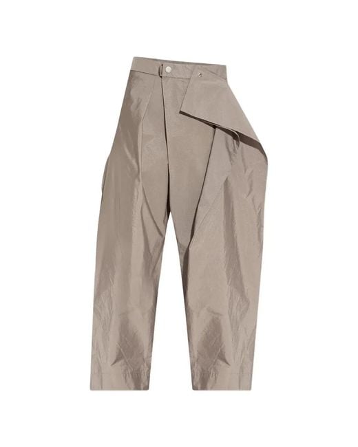 HOMME PLISSÉ White Homme Plisse "Akimbo" Volume Trousers
