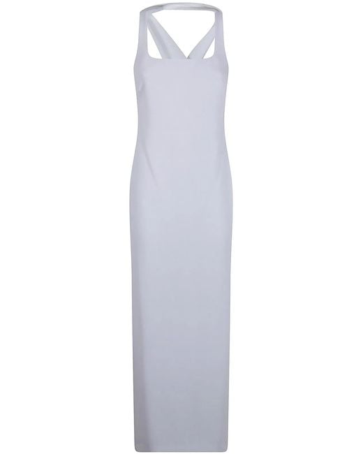 Ralph Lauren White Woven "Gown" Dress