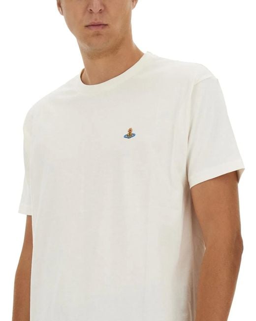Vivienne Westwood White T-Shirt "Orb"