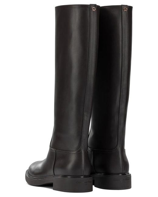 Gianvito Rossi Black "Ascott" Knee-High Boots