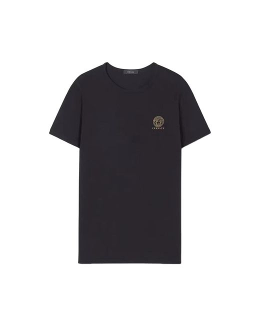 Versace Black Tshirt Intima Medusa for men