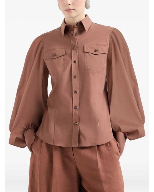 Brunello Cucinelli Brown Shirt