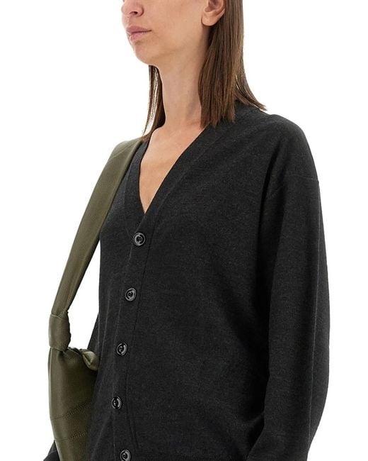 Lemaire Black "Twisted" Cardigan