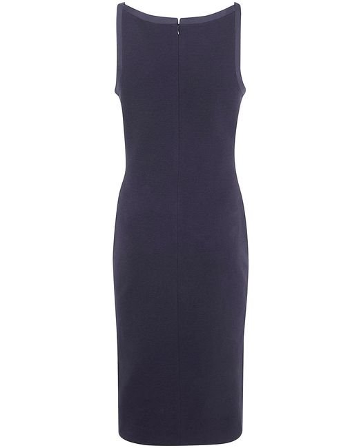 Emporio Armani Blue Cotton Short Dress