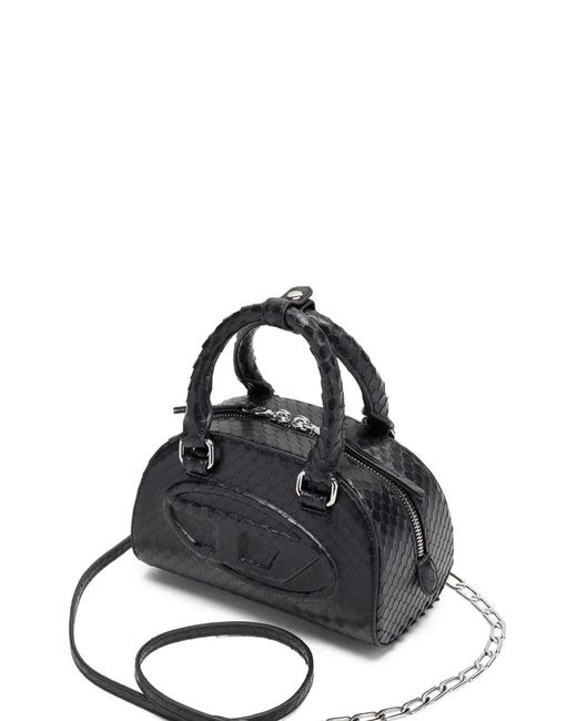 DIESEL Black 1Dr Dome Crossbody