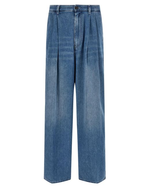 Marni Blue Cotton High-Waisted Jean for men
