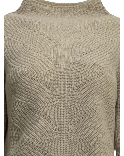 Herno Natural Wool Turtleneck Sweater