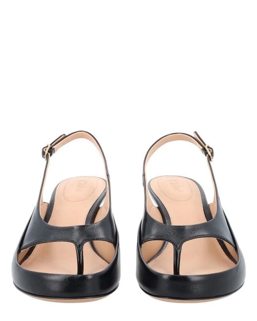 Chloé Blue Sandalo "Junie" Con Tacco