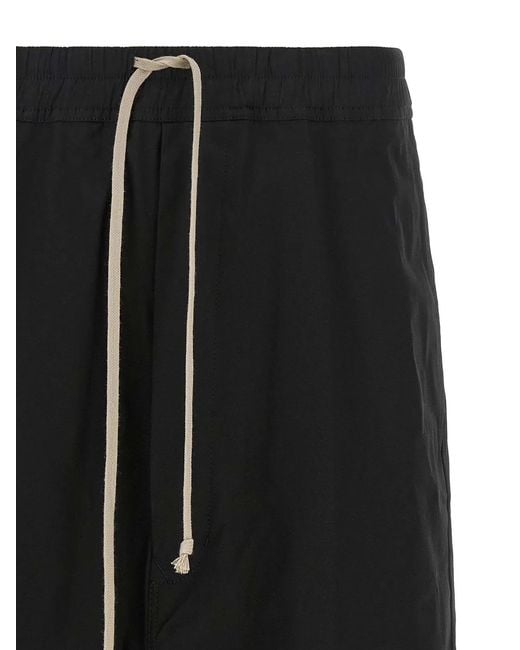 Rick Owens Black 'Rick S Pods' Bermuda Shorts for men