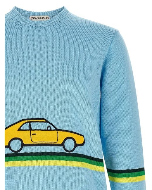 J.W. Anderson Blue J.W.Anderson 'Car' Sweater for men