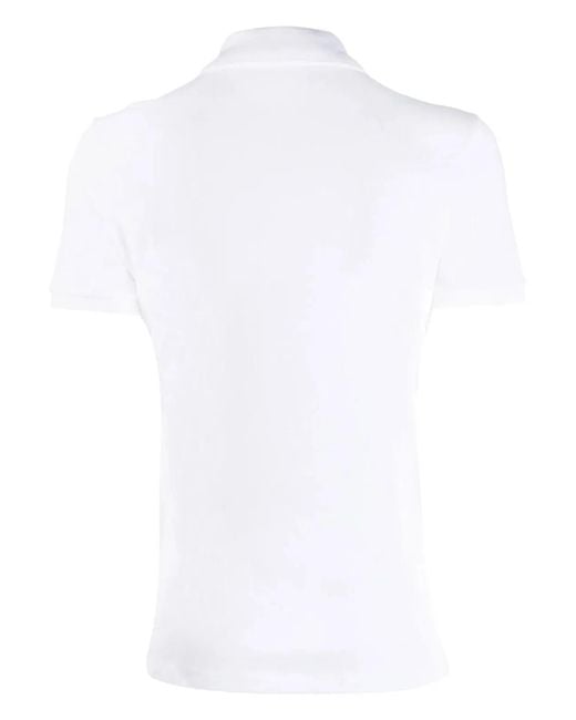 Lacoste White Polo With Logo