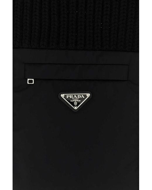 Prada Black Sciarpe for men
