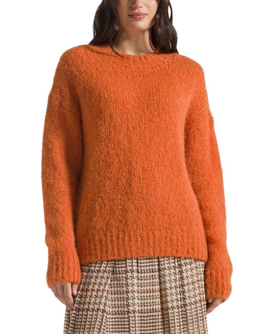 SEVENTY VENEZIA Orange Wool And Alpaca Crewneck Sweater