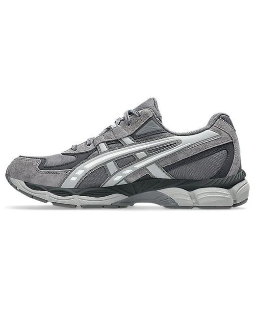 Asics Gray Leather Sneakers